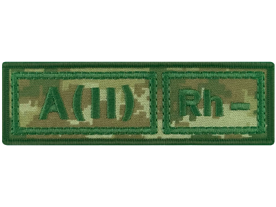 Полоска группа крови ПС AB(IV) Rh+ на цифре тактика.